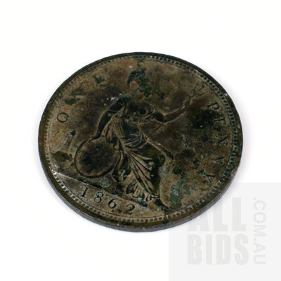 1862 British Penny
