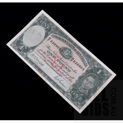 £1 1942 Armitage McFarlane Australian One Pound Banknote R30 H17028903