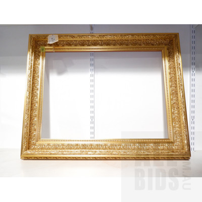 As New Professionally Made Picture Frame of Italian Moulding