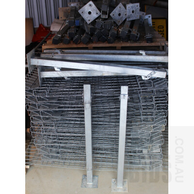 Fortress Galvanised Steel Fence Panels and Bolt Down Posts