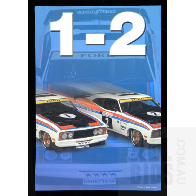 Biante - 1977 Allan Moffat/ Colin Bond Bathurst  XC Falcon 1-2 Finish - 1:18 Scale Model Cars - With Allan Moffat And Colin Bond  Signature On COA And Cars