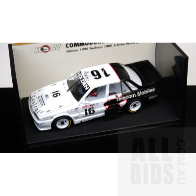Biante - 1990 Win Percy/Allan Grice Tooheys 1000 Holden VL Commodore SS Group A SV - 1:18 Scale Model Car - Allan Grice Signature On Car