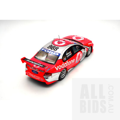 Classic Carlectables 2006 Ford BA Falcon Craig Lowndes/Jamie Whincup - 1:18 Scale Model Car With Signatures on Car