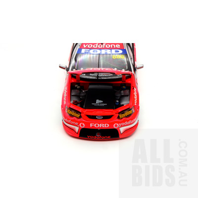 Classic Carlectables 2006 Ford BA Falcon Craig Lowndes/Jamie Whincup - 1:18 Scale Model Car With Signatures on Car