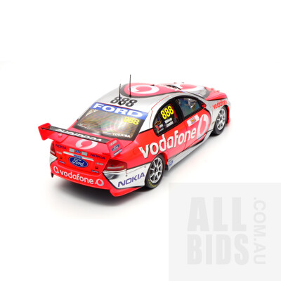 Classic Carlectables 2008 Ford BF Falcon Craig Lowndes/Jamie Whincup - 1:18 Scale Model Car With Signatures on Car and COA