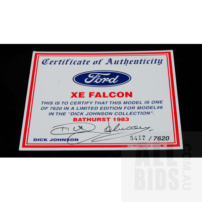 Autoart - 1983 XE Falcon  - 1:18 Scale Model Car Signed By Dick Johnson