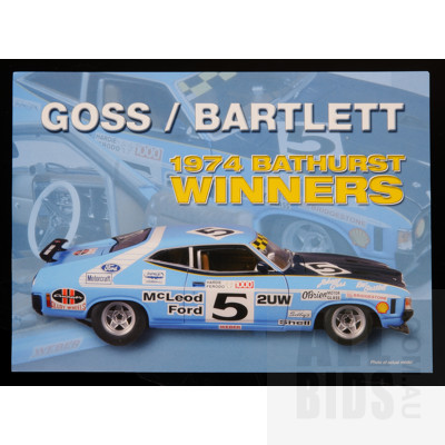 Biante - John Goss/Kevin bartlett Bathurst Ford Falcon XA GT - 1:18 Scale Model Car - With John Goss And Kevin Bartlett Signature