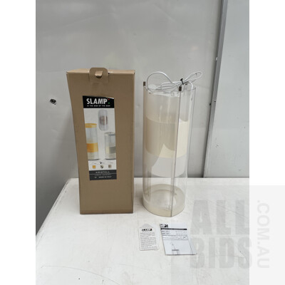 SLAMP Kristal Applique Table Light in White/Gold - ORP $380.00