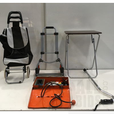 Folding Hand Trolley, Skil Sher Drill And Foldable Shopping Trolley