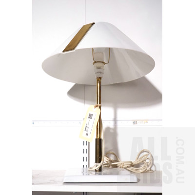Retro Style Table Lamp with Perspex Shade