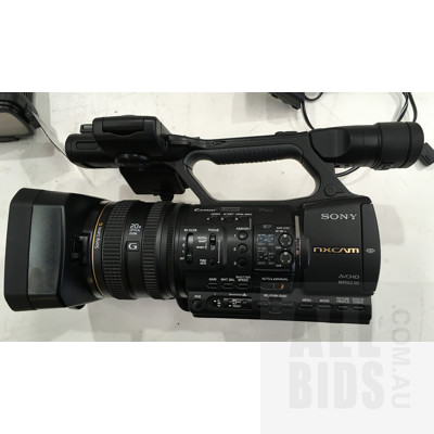 Sony HXR-NX5P Solid-state camcorder And Velbon Camera Tripod Sherpa 250R