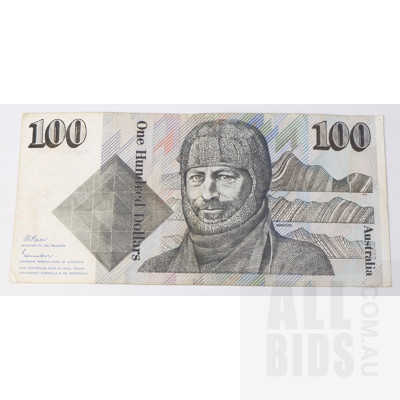 Australian Fraser/ Johnston $100 Note, ZDT241570