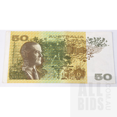 Australian Fraser/ Evans $50 Note, WTS793867