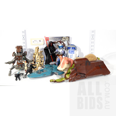 Collection of Star Wars Novelty Toys, Including Lego, Hasbro, Galoob Toys and More 