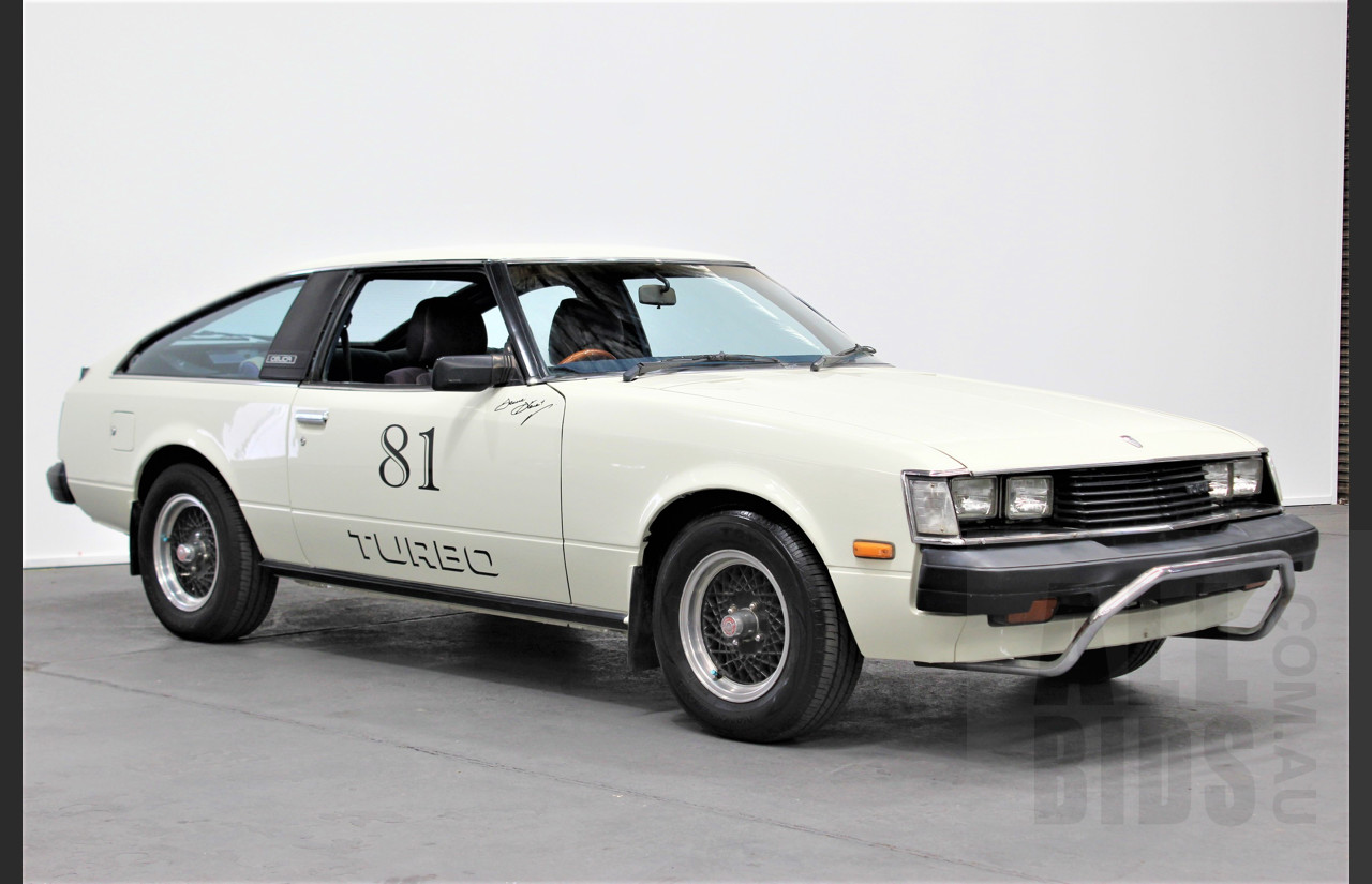 3/1981 Toyota Celica Stewart Turbo RA40 Liftback 2d Coupe White 2.0L Turbo