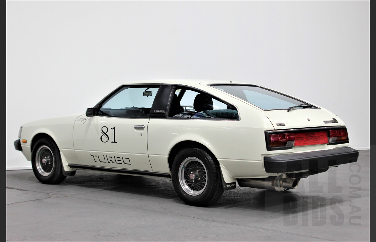 3/1981 Toyota Celica Stewart Turbo RA40 Liftback 2d Coupe White 2.0L Turbo