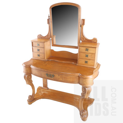 Antique Pine Dressing Table, Early to Mid 20th Century