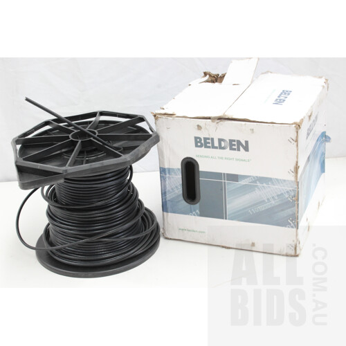 Belden 75 OHM RGB Quad Shield CatV/MatV Coaxial Cable - 100 Meters - New