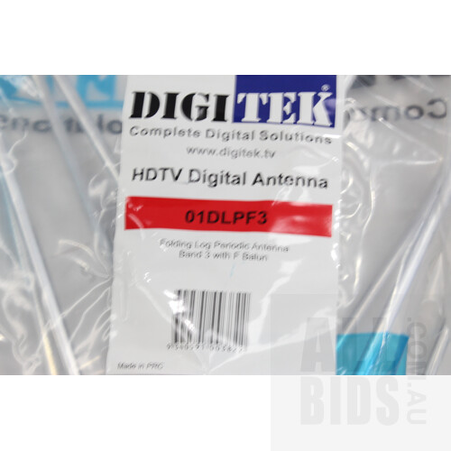Digitek HDTV Digital Antennae - Lot of Four - New