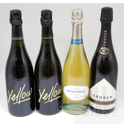 Four Sparkling White Wines, Including Jacobs Creek, Croser and Yellow