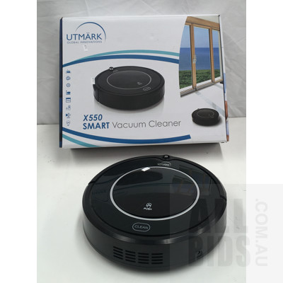 Utmark X550 Elite Multi-Functional Intelligent High Suction Robot Vacuum Cleaners - Lot Of Two