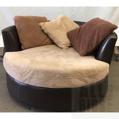 Benchcraft Oversized Swivel Circle Lounge Chair