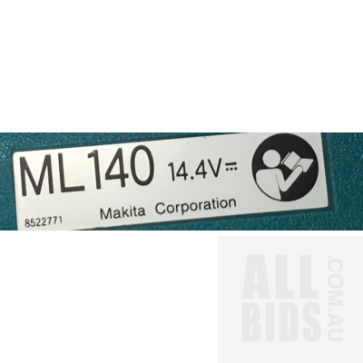 Makita 6228D 14.4v Cordless Driver Drill And Makita Ml140 14.4v Incandescent Cordless Tool Work Light