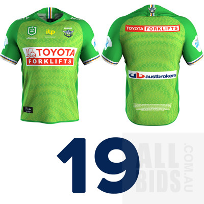 Signed by Matchday Team - Canberra Raiders Women In League Jersey - Proceeds Towards the Raiders NRLW Competition Application