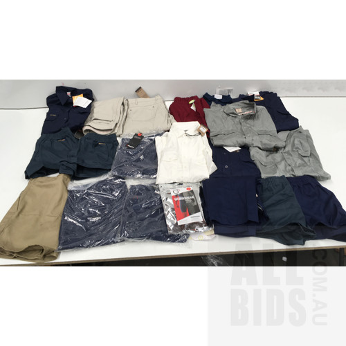 Men's Workwear Assorted Sizes Brands Include King Gee and Hard Yakka