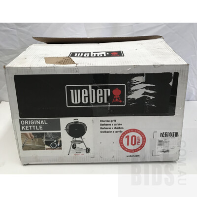 Weber Genuine Original Kettle Charcoal Barbecue 57cm (22Inch) - ORP$329