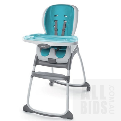 Ingenuity Smart Clean Aqua 3-in-1 High Chair, Dreambaby Retractable Security Gate Up to 140cm And Hape Gourmet Grill BBQ with food - ORP More Than $500