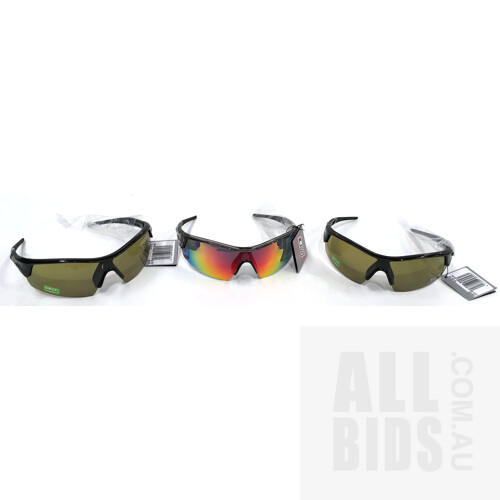 Dirty Dog Sport Edge Sunglasses - ORP $129.99 Each - Lot of 3