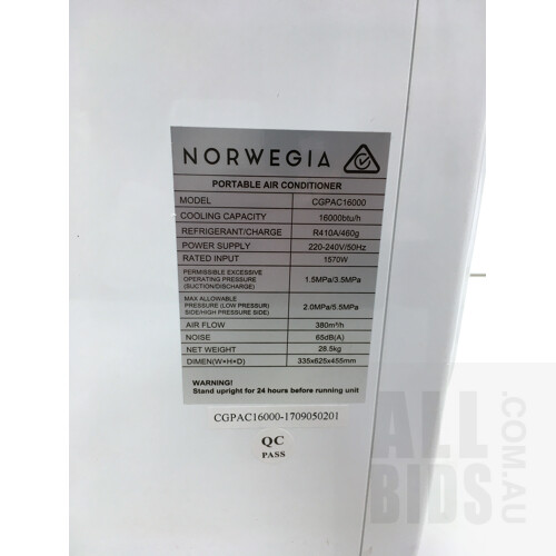 Norwegia 4.6kW Portable Air Conditioner