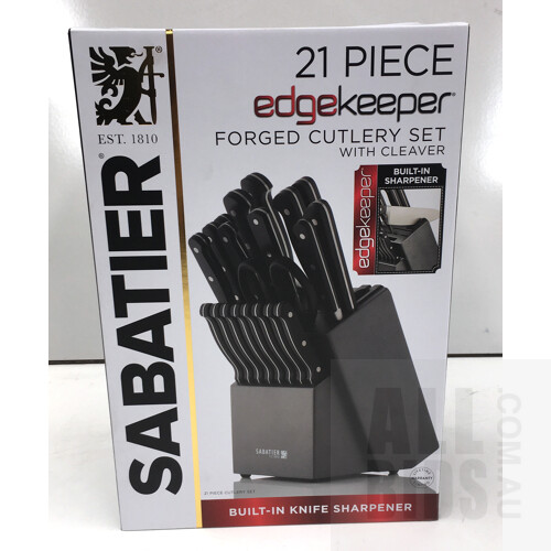 Sabatier 21 Piece Edge Keeper Premium Knife Block Set
