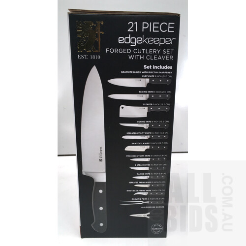 Sabatier 21 Piece Edge Keeper Premium Knife Block Set