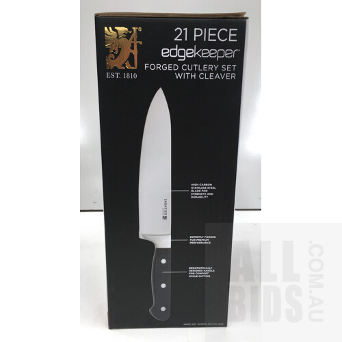 Sabatier 21 Piece Edge Keeper Premium Knife Block Set