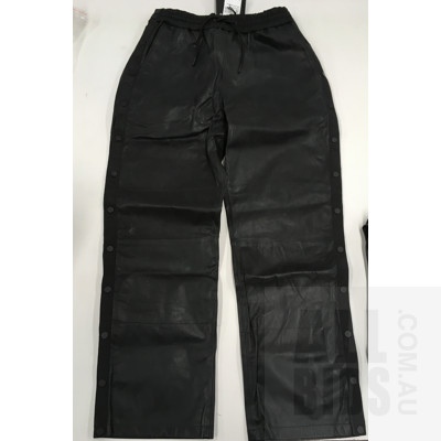 Alexander Wang x H&M Women's Size EU36 Genuine Leather Pants - Lot Of 2 - Combined ORP $800