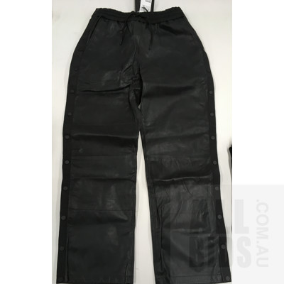 Alexander Wang x H&M Women's Size EU36 Genuine Leather Pants - Lot Of 5 - Combined ORP $2000