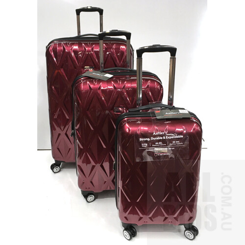Antler Atlas 3-Piece 4W Spinner Luggage/Suitcase Set