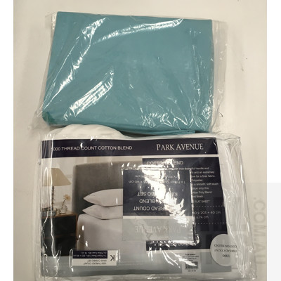 Park Avenue King Size 1000TC Cotton Blend Combo Sets - Lot Of Two - ORP $230 Combined