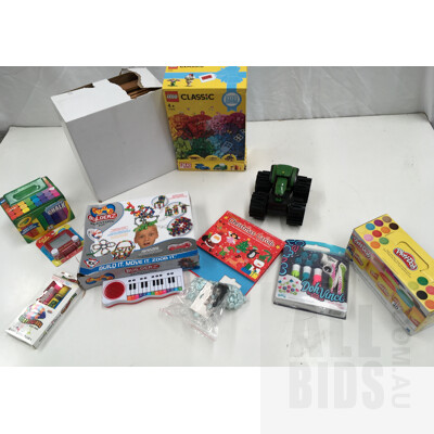 Assorted Kids Toys Including Lego and Board Games