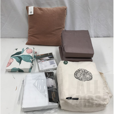 Royal Comfort Double Size White Combo Set , Bambury Velvet Cushion And Assorted Bedding