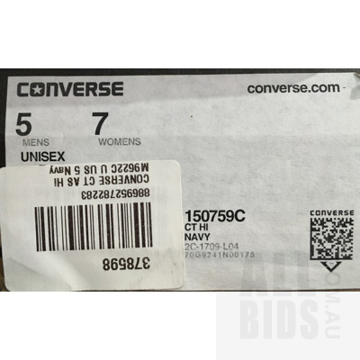 Converse Unisex Shoes Size UK5 Men's OR UK7 Women's - Lot Of 3