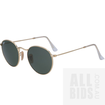 Ray-Ban Classic Round RB3447 Gold Sunglasses - ORP $200