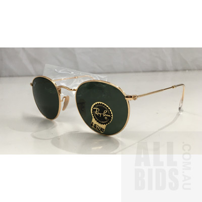 Ray-Ban Classic Round RB3447 Gold Sunglasses - ORP $200