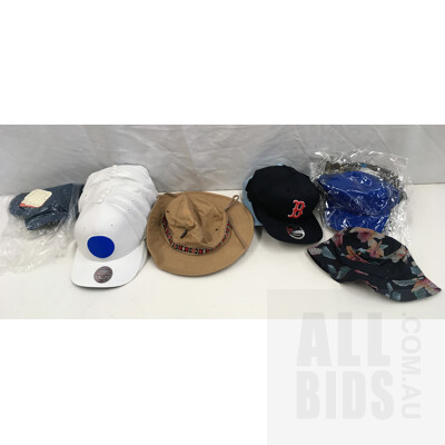Assorted Caps Brands Including 9Fifty And Mitchell And Ness - Lot Of 15