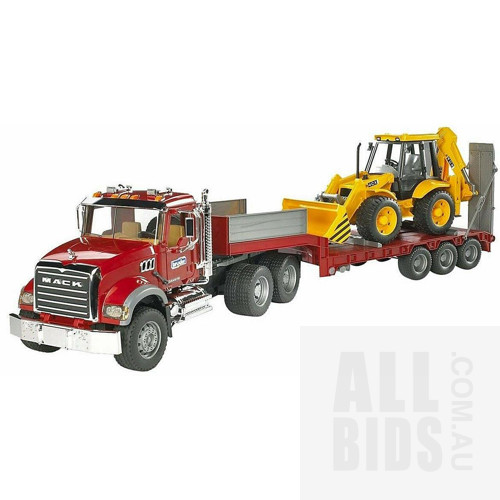 Bruder Mack Low Loader And  Excavator, 180 Piece Kids Art Set, Dyson Vacuum And Little Tikes Cozy Coupe - ORP$348 Combined