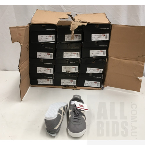 Onitsuka Tiger Unisex Mexico 66 Aluminium/Birch Shoes Size UK9 - Lot Of 12 - ORP $ 1700 Combined