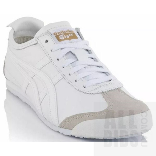 Onitsuka Tiger Unisex Mexico 66 White/White Shoes Size UK10 - Lot Of 12 - ORP $ 1700 Combined