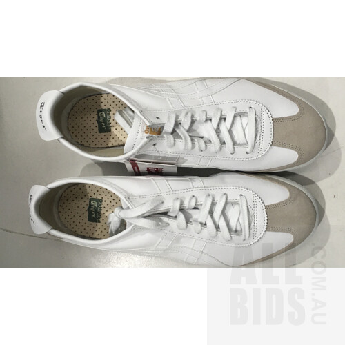 Onitsuka Tiger Unisex Mexico 66 White/White Shoes Size UK9 - Lot Of 12 - ORP $ 1700 Combined